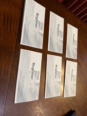 Transaction Register Checkbook Pages - White and Gray